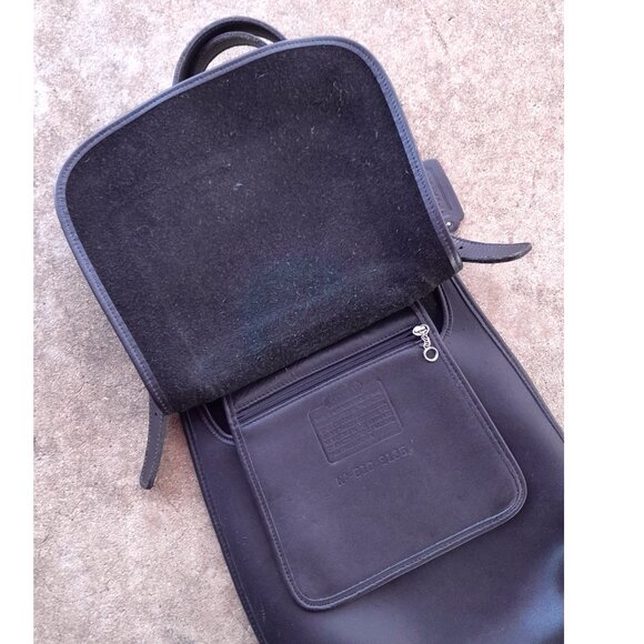 Vintage Coach Slim Hippie Flap Saddle Bag Black,VIEW PICS+DESCRIPTION - Picture 4 of 15